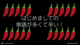 #UE4 | @UNREALENGINE
はじめましての
単語が多くて辛い！
 