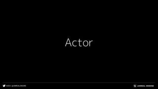 #UE4 | @UNREALENGINE
Actor
 