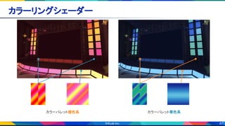 67
カラーリングシェーダー 
カラーパレット暖色系 カラーパレット寒色系
 