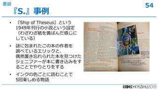 54
? Ship of TheseusȤ
1949꿯ФСhȤO
虜虜ƤФФ
Ƥ룩
? i˰ޤ줿αߤ
{٤Ƥ륨åȡ
żȻä줿ҊĤ
˥ե`˕zߤ
뤳ȤǤȤ򤹤
? 󥯤ɫȤiळȤ
5ؘSZ
S.

 