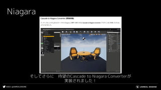 #UE4 | @UNREALENGINE
Niagara
そしてさらに　待望のCascade to Niagara Converterが
実装されました！
 