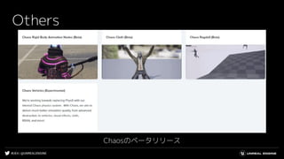 #UE4 | @UNREALENGINE
Others
Chaosのベータリリース
 