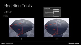 #UE4 | @UNREALENGINE
Modeling Tools
リボルブ
Steps
6 32
 