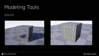 #UE4 | @UNREALENGINE
Modeling Tools
Hole Fill
 