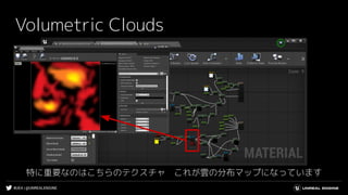#UE4 | @UNREALENGINE
Volumetric Clouds
特に重要なのはこちらのテクスチャ　これが雲の分布マップになっています
 