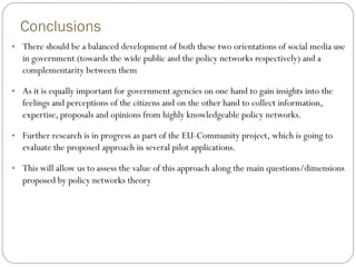 Questions … 
•To what extent it assists the EU institutions in collecting high quality opinions, proposals and knowledge f...