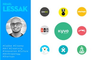 # C o f f e e # C i n e m a
# A r t # C r e a t i v i t y
# I n n o v a t i o n # C u l t u r e
# A n t h r o p o l o g y
# S t a r t u p s
ISRAEL
LESSAK
 