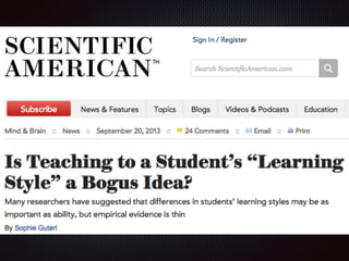 Estilos de aprendizaje
 