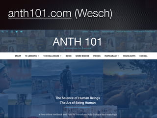 anth101.com (Wesch)
 