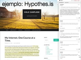 ejemplo: Hypothes.is
 