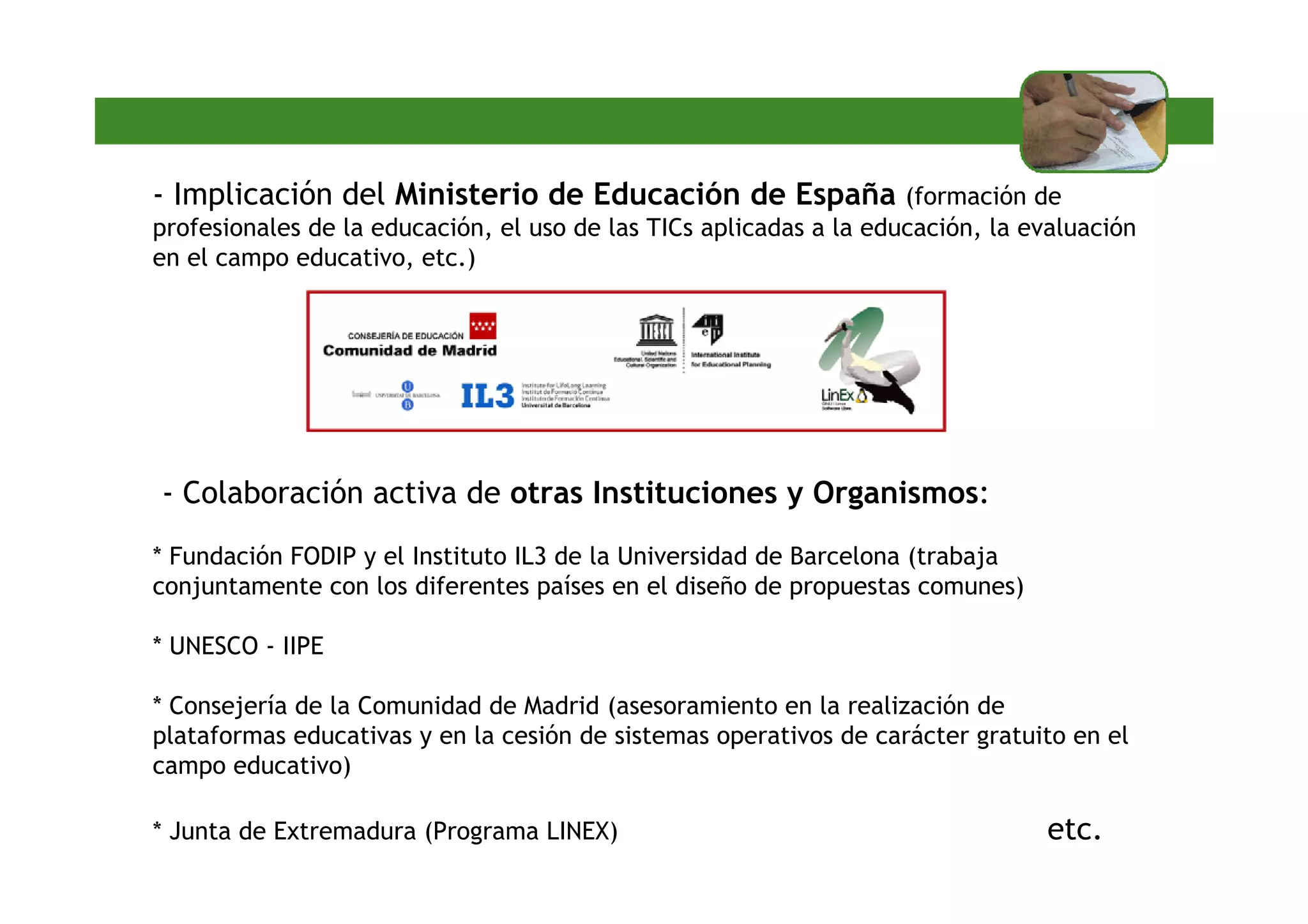 Fernando Fajardo Fernández - La Red CEDUCAR, un modelo de cooperación horizontal a través de las TIC