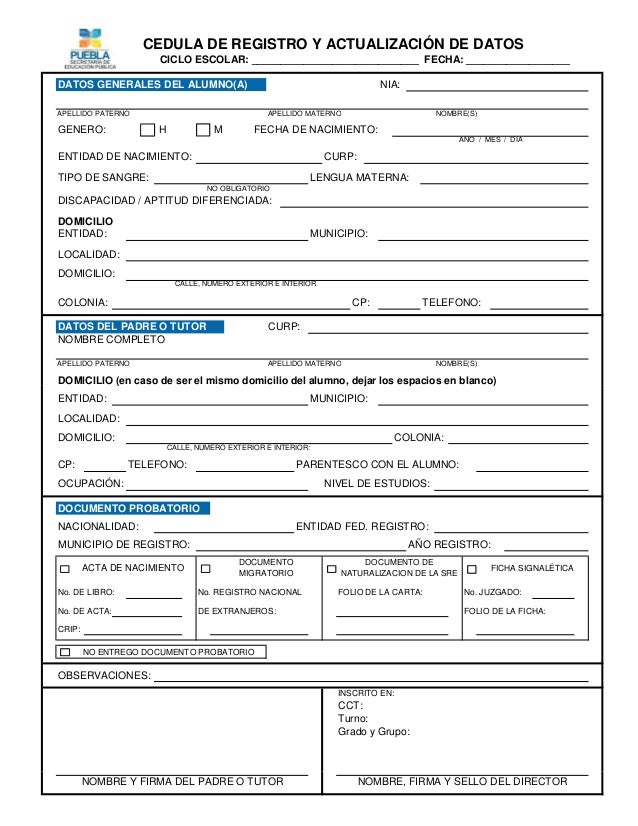 Ceduladeregistroyactualizacindedatos 140816112921phpapp02