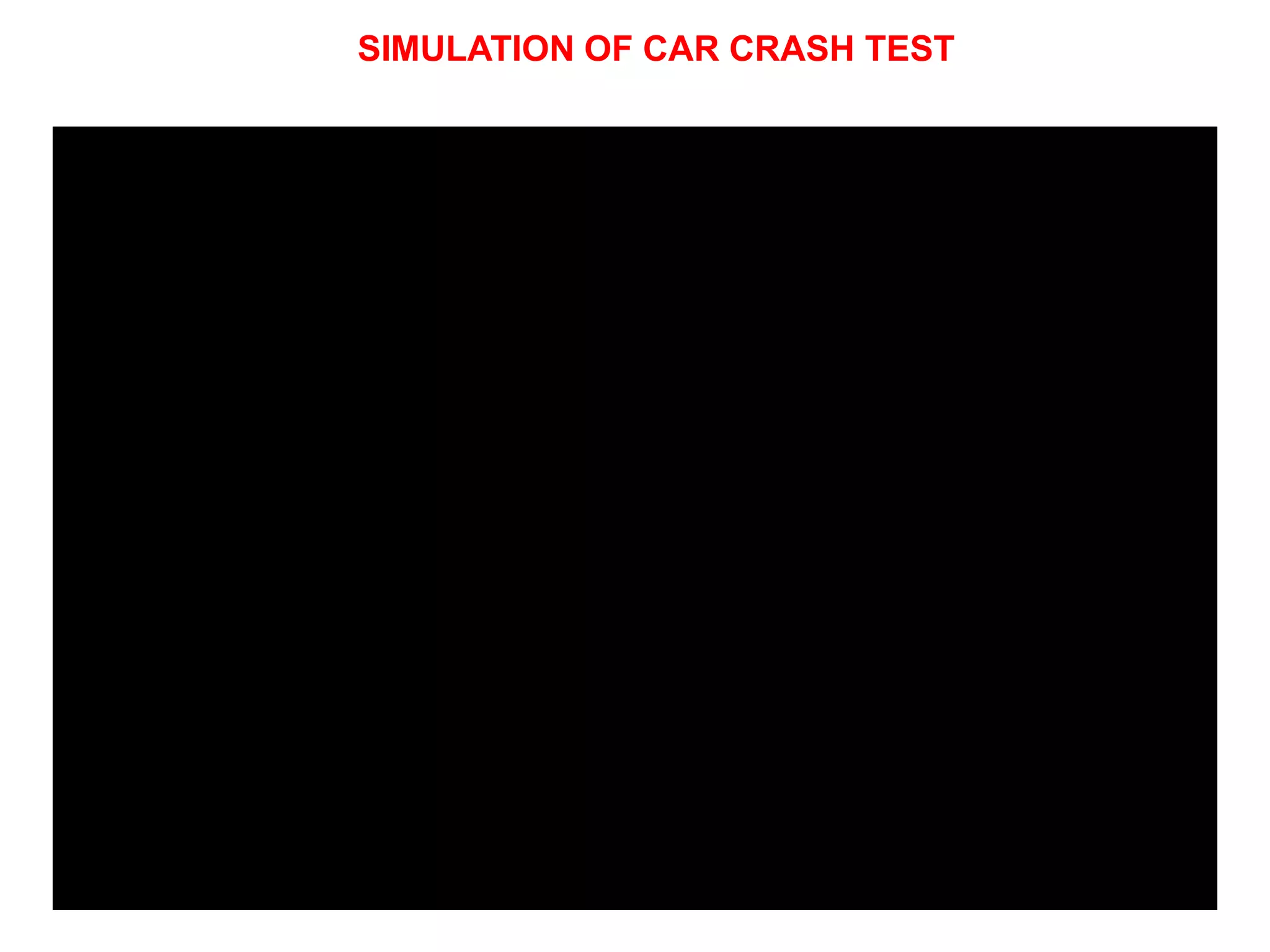 SIMULATION OF CAR CRASH TEST
 