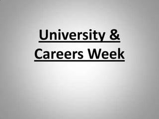 University & Careers Week 