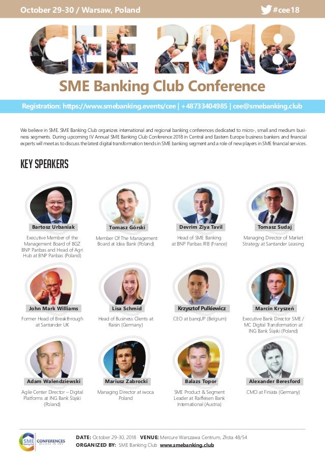 Cee Sme Banking Club Conference 2018