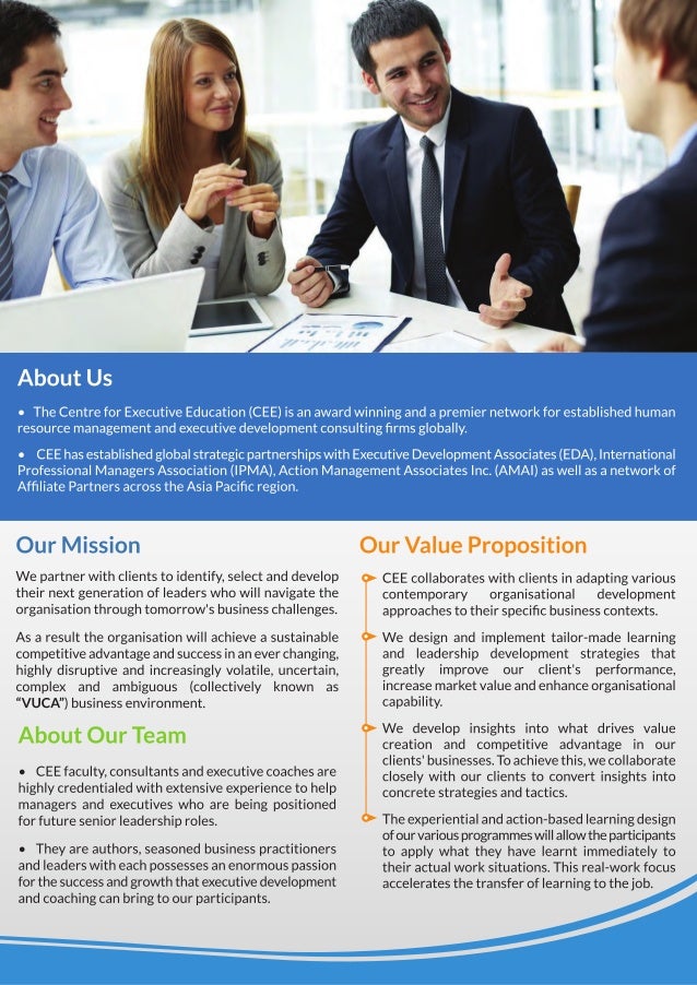 CEE 2018 Executive Coaching Services Overview