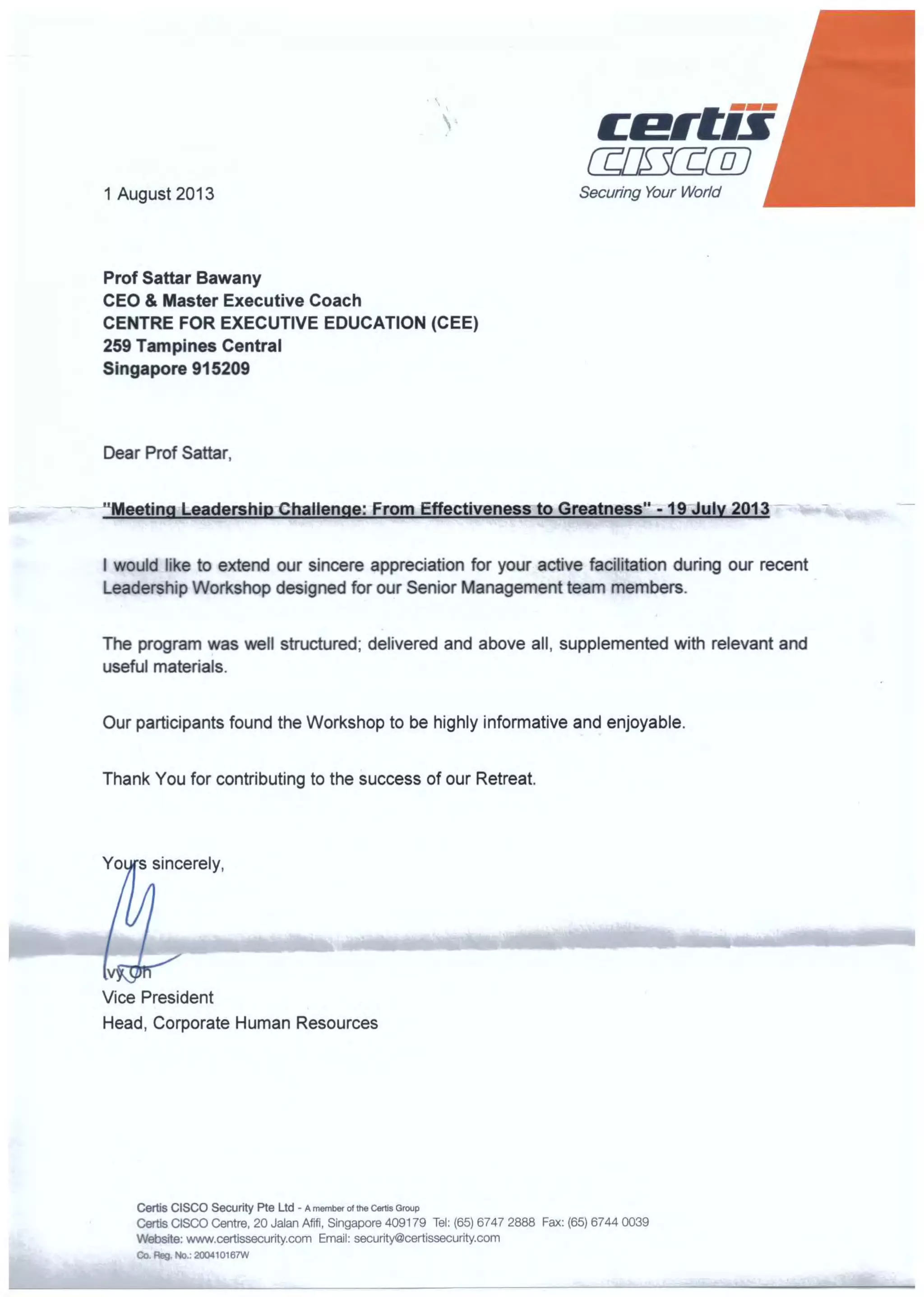 CEE 2018 Program Directory for Leadership Masterclass