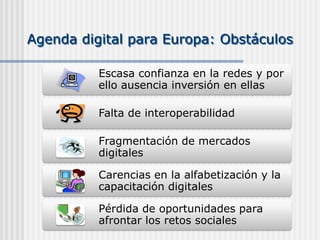 Agenda digital para Europa:Obstáculos 