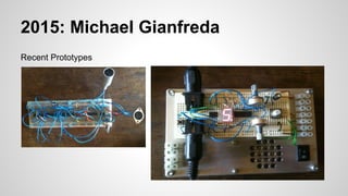 2015: Michael Gianfreda
Recent Prototypes
 