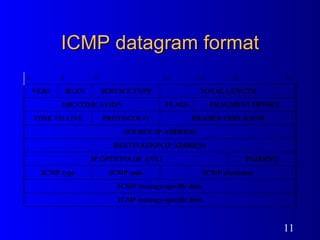 ICMP datagram format 