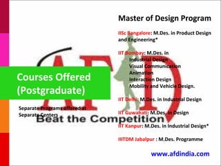 Masters in Design at IIT Delhi