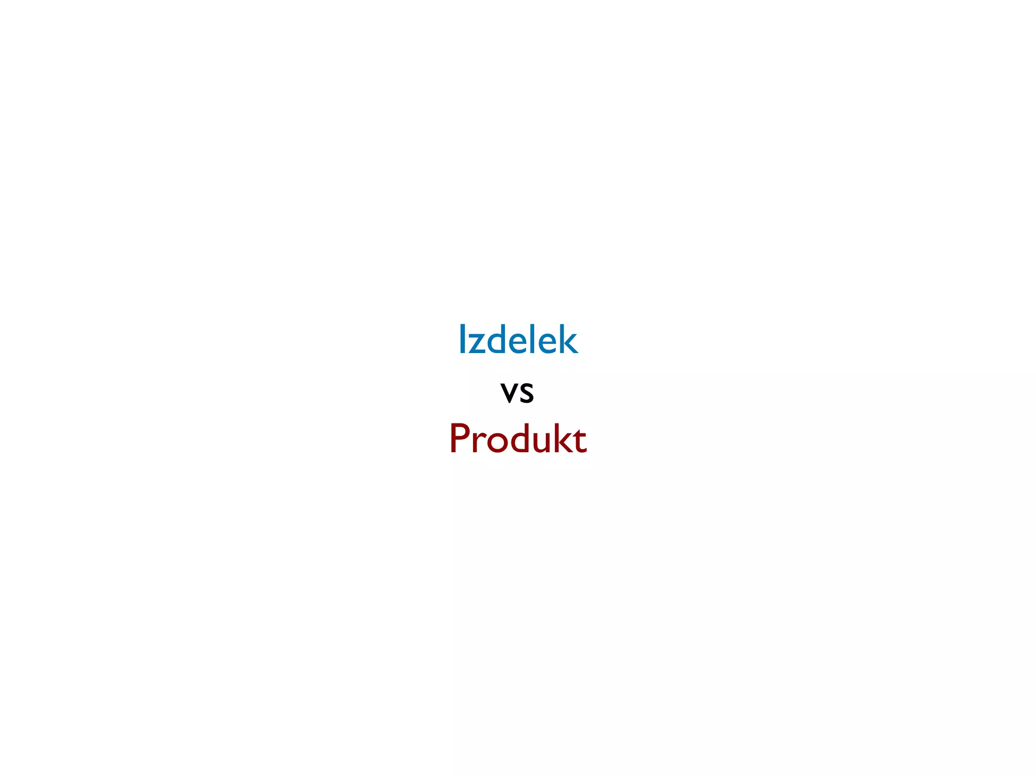 Izdelek
   vs
Produkt
 
