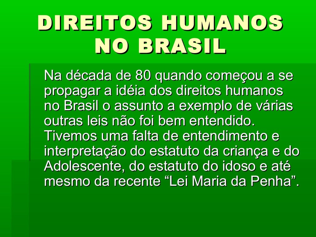 História dos Direitos Humanos