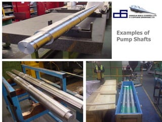 Examples of 
Pump Shafts 
 