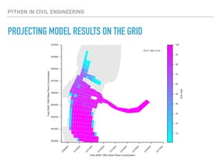 PYTHON IN CIVIL ENGINEERING
PROJECTING MODEL RESULTS ON THE GRID
 