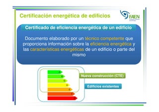 Certificación energética de edificios
Certificado de eficiencia energética de un edificio
Documento elaborado por un técni...