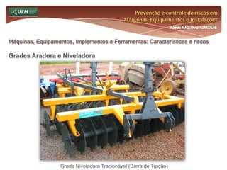 Prevenção e controle de riscos em Máquinas, Equipamentos e InstalaçõesMódulo MÁQUINAS AGRÍCOLASOnde e como se insere o EST no meio rural? Análise da NR 31 e seus dispositivos:31.14 Silos 31.14.12 Todas as instalações elétricas e de iluminação no interior dos silos devem ser apropriados à área classificada. 31.14.13 Serviços de manutenção por processos de soldagem, operações de corte ou que gerem eletricidade estática devem ser precedidas de uma permissão especial onde serão analisados os riscos e os controles necessários. 31.14.14 Nos intervalos de operação dos silos o empregador rural ou equiparado deve providenciar a sua adequada limpeza para remoção de poeiras. 31.14.15 As pilhas de materiais armazenados deverão ser dispostas de forma que não ofereçam riscos de acidentes. 