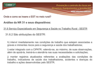 Prevenção e controle de riscos em Máquinas, Equipamentos e InstalaçõesMódulo MÁQUINAS AGRÍCOLASQuímicos
