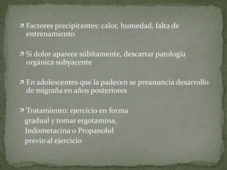 Los bloqueos con xilocaína en C2 o en los N occ alivian el dolor en la mayoría de los casos.Profundamente localizado el dolor es de tipo referido. Se transmite por fibras C (ligamentos, discos intervertebrales, fib simpáticas de las arterias.Los impulsos entran por las ramas dorsales de C2-C5. FISIOPATOLOGÍA