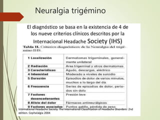 Neuralgia trigémino
 