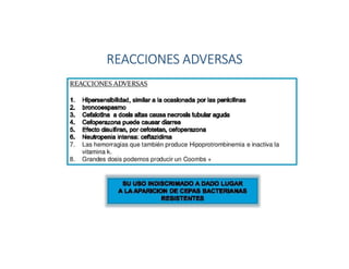 REACCIONES ADVERSAS
 