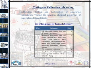 Test Unit Cef Common Engineering Facilities Centre (CEFC) | PPTX