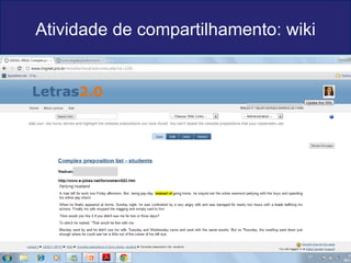 Atividade de compartilhamento: wiki 