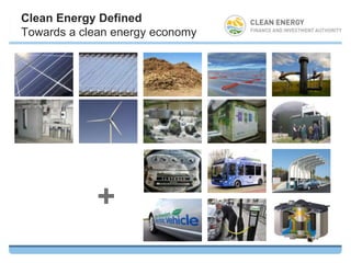 Clean Energy Defined
Towards a clean energy economy




            +
 