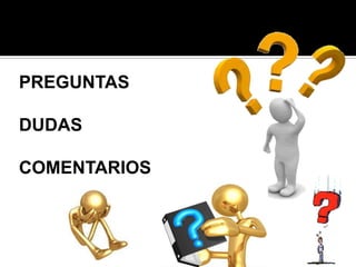 PREGUNTAS

DUDAS

COMENTARIOS
 