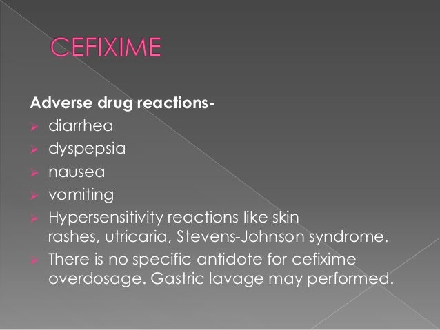 Cefixime Dosage Gonorrhea