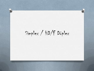 Simplex / HD/F Dúplex
 