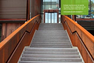 Ecologie staat bovenaan de agenda
bij Cegeka. Daarom publiceren we ons
cijferverslag enkel online. Surf naar
www.cegeka.be/cijferverslag2012
 