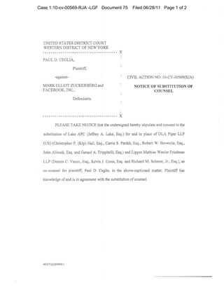 Case 1:10-cv-00569-RJA -LGF Document 75   Filed 06/28/11 Page 1 of 2
 