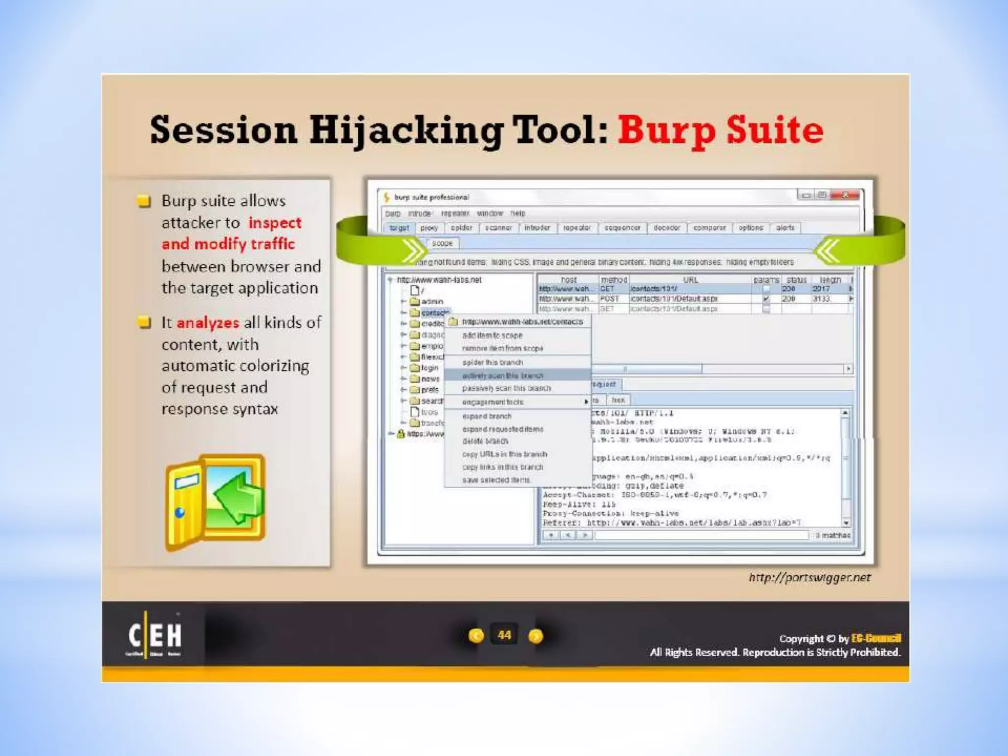 CEH - Module 11 : Session Hijacking