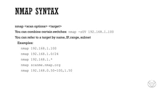 CEH Module 3 Scanning CEH V13, concepts and types | PDF