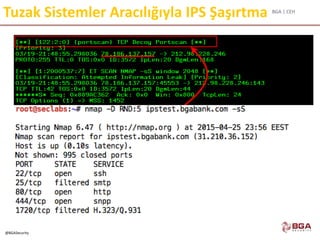 BGA | CEH
@BGASecurity
Tuzak Sistemler Aracılığıyla IPS Şaşırtma
 