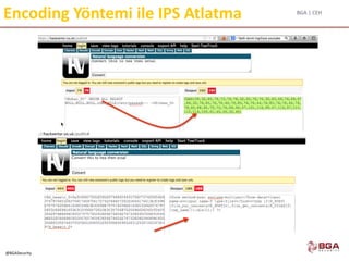 BGA | CEH
@BGASecurity
Encoding Yöntemi ile IPS Atlatma
 
