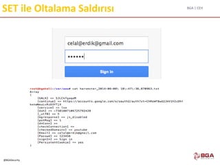 BGA | CEH
@BGASecurity
SET ile Oltalama Saldırısı
 