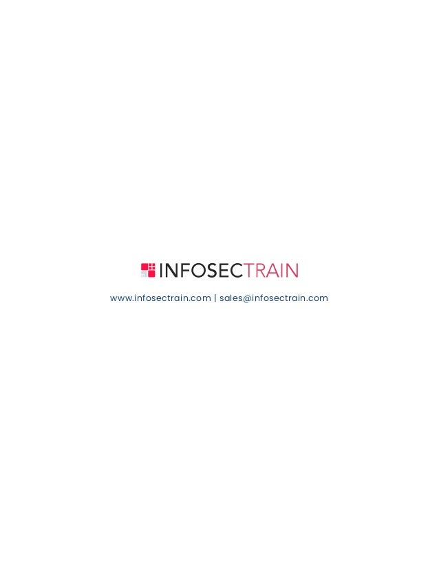 www.infosectrain.com | sales@infosectrain.com
 
