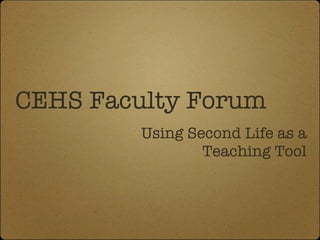 CEHS Faculty Forum ,[object Object]